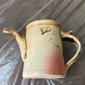Vtg Clay Small Creamer,Milk Pitcher,Signed